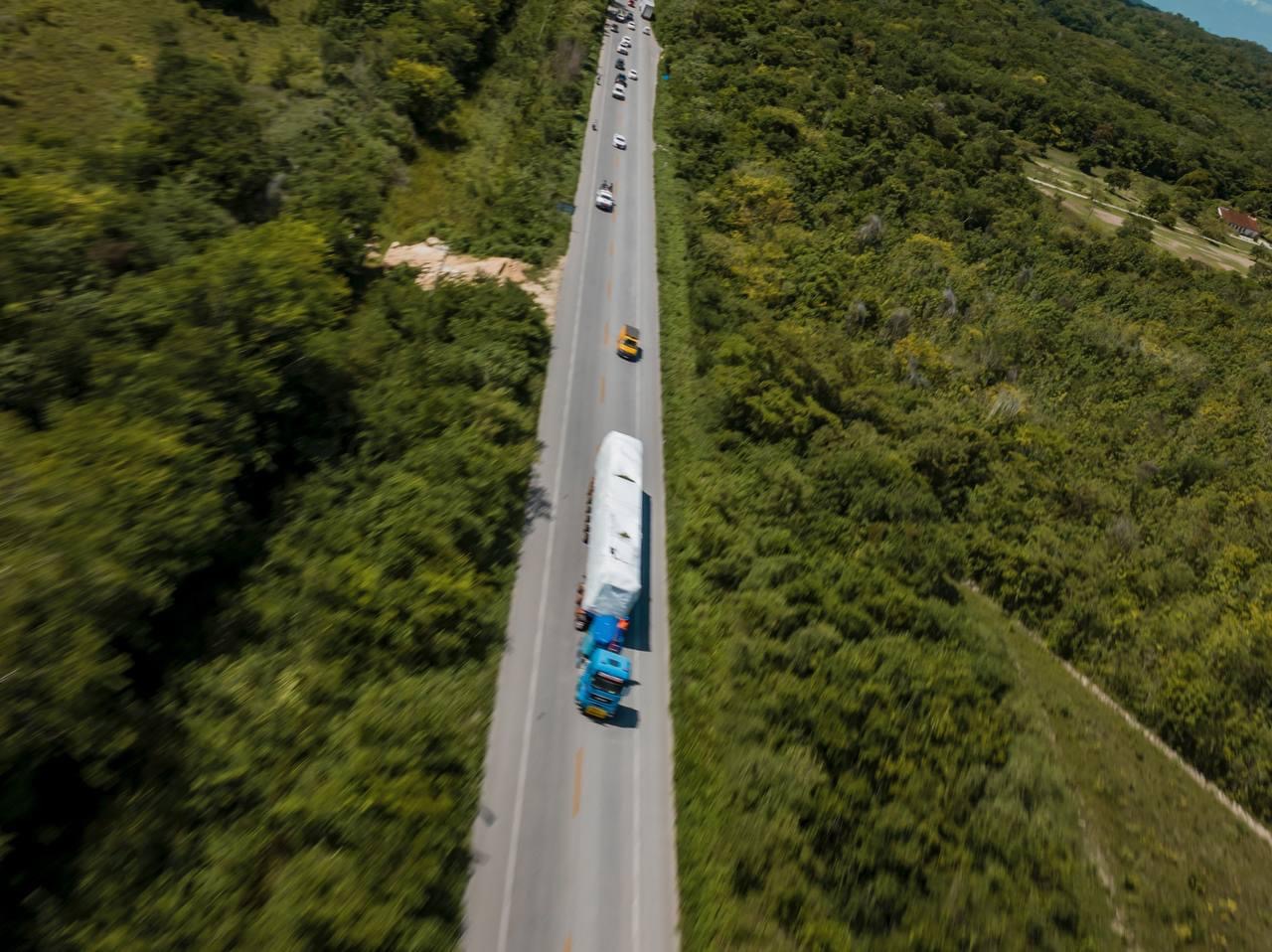 Recorrido del Tren Maya por avenidas de Champotón