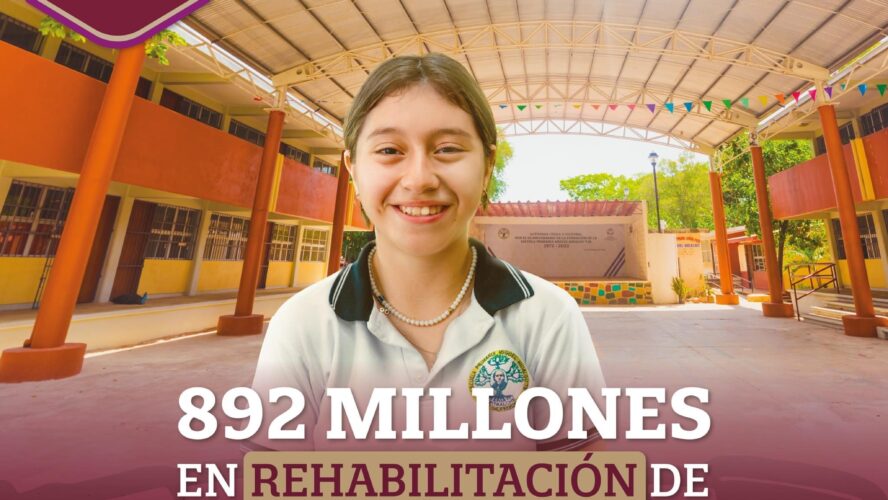 892 millones en rehabilitación de planteles educativos