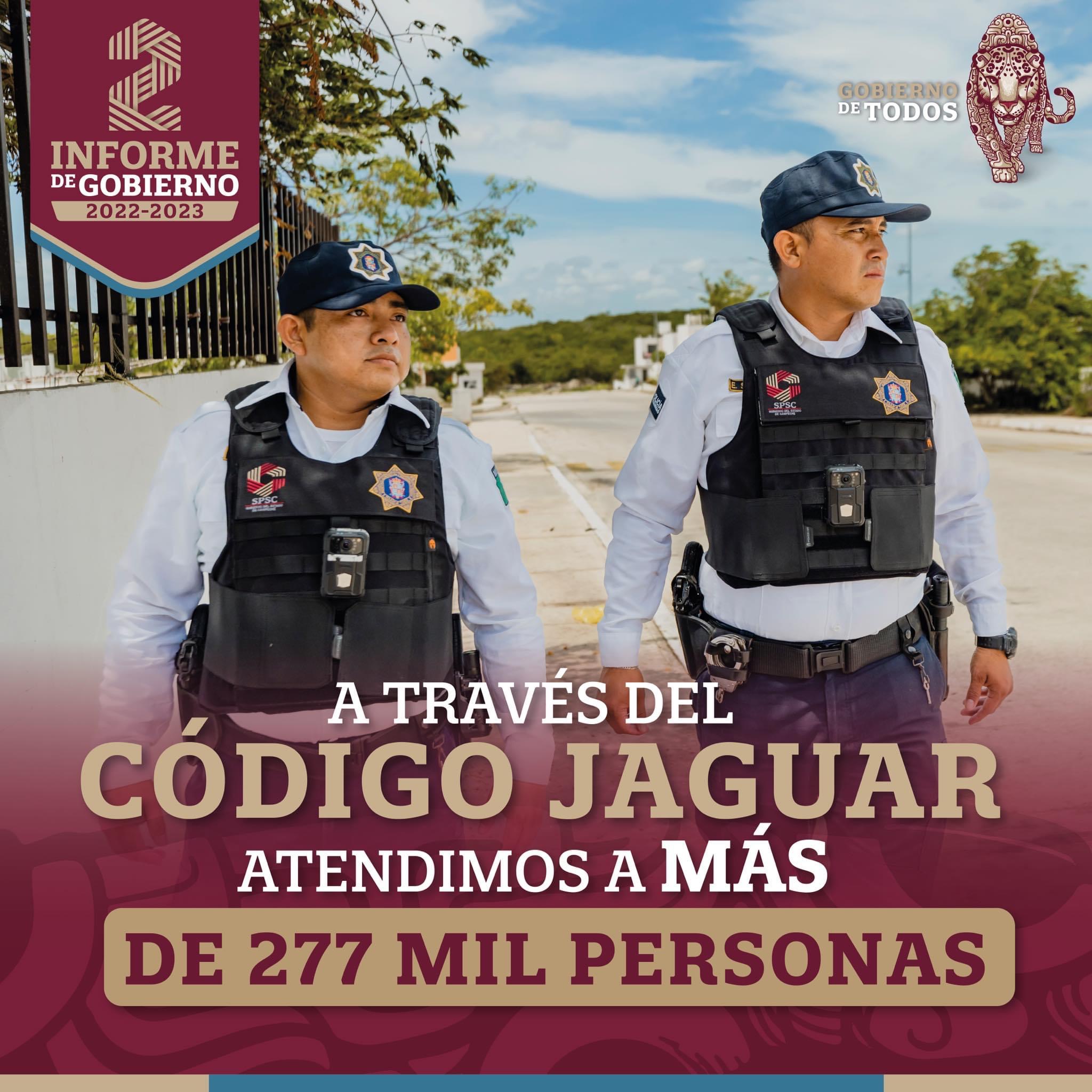 A través del Código Jaguar atendimos a más de 277 mil personas
