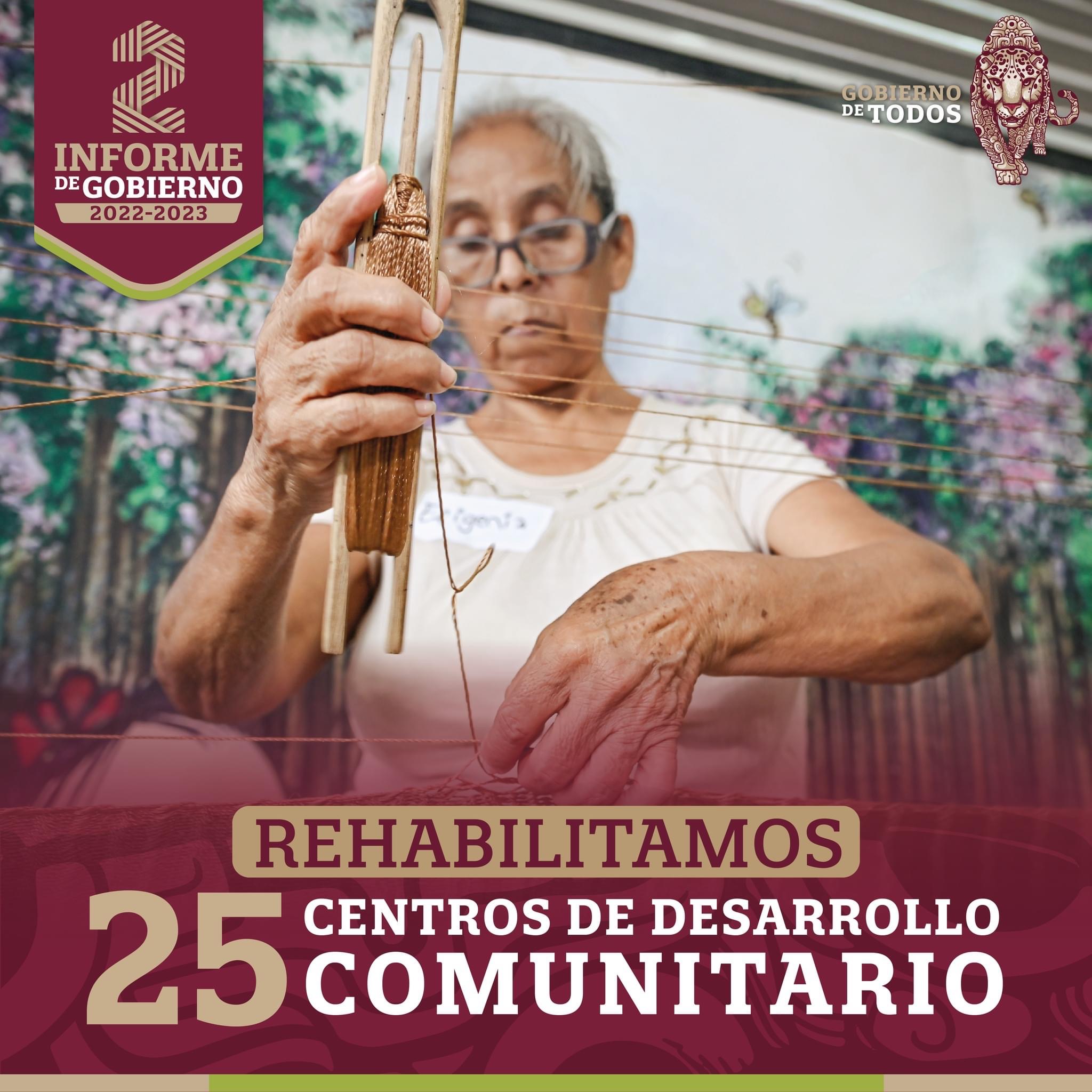 Rehabilitamos 25 Centros de Desarrollo Comunitario