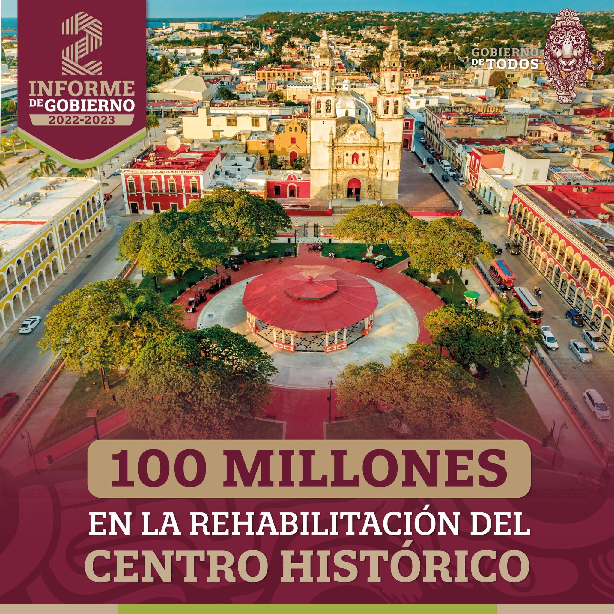 100 millones en la rehabilitación del Centro Histórico