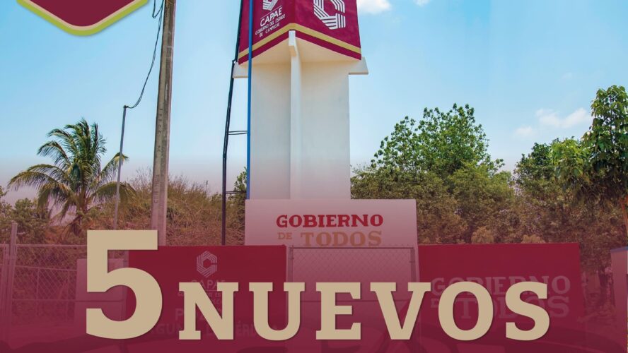 5 nuevos tanques elevados y 32 rehabilitados