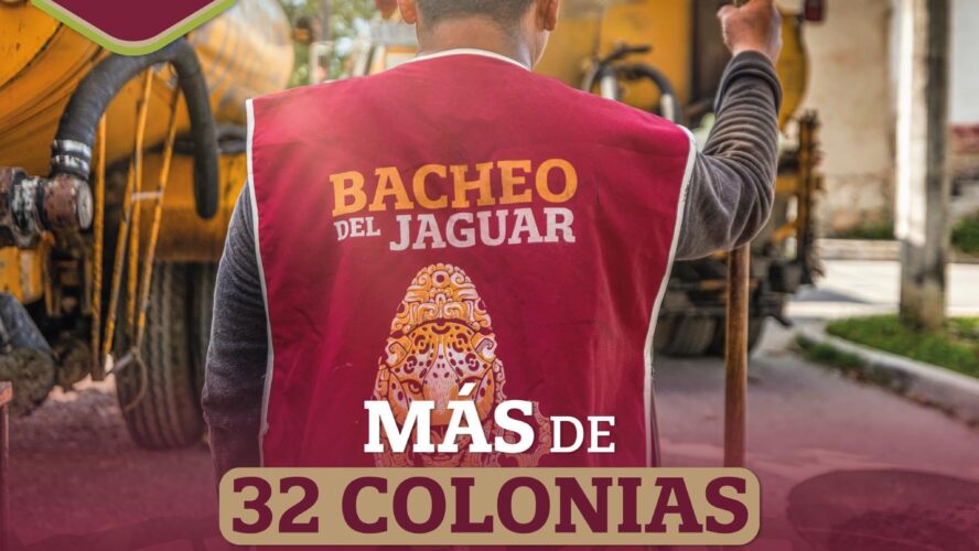 Más de 32 colonias beneficiadas por el programa Bacheo del Jaguar