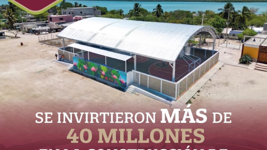 Invertimos en la construcción de espacios deportivos