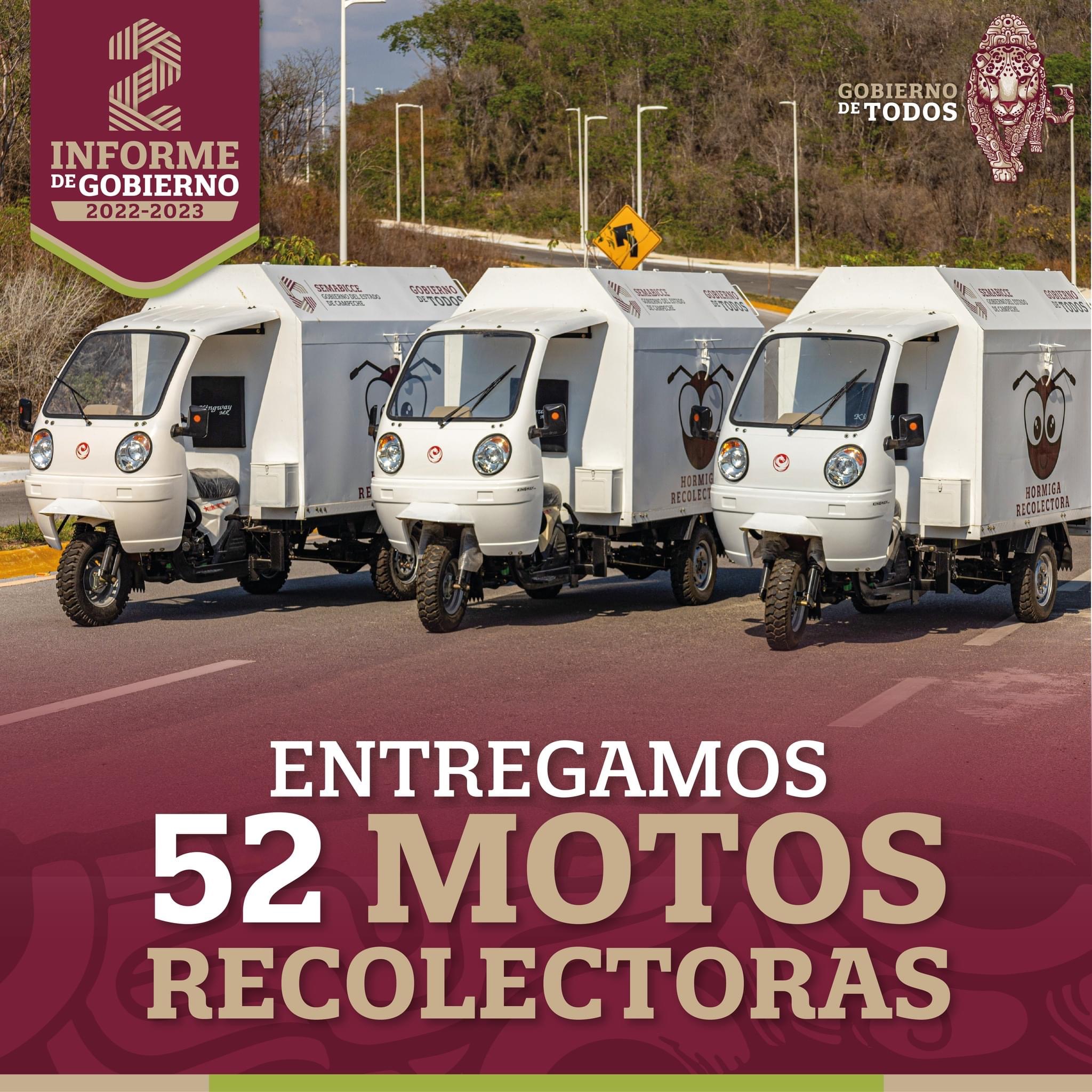 Entregamos 52 motos recolectoras