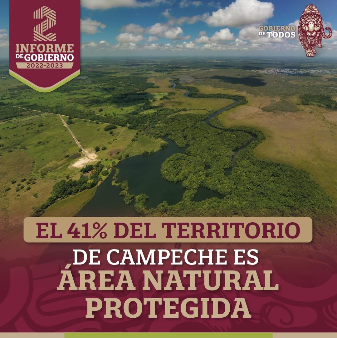 El 41% del territorio de Campeche es área natural protegida