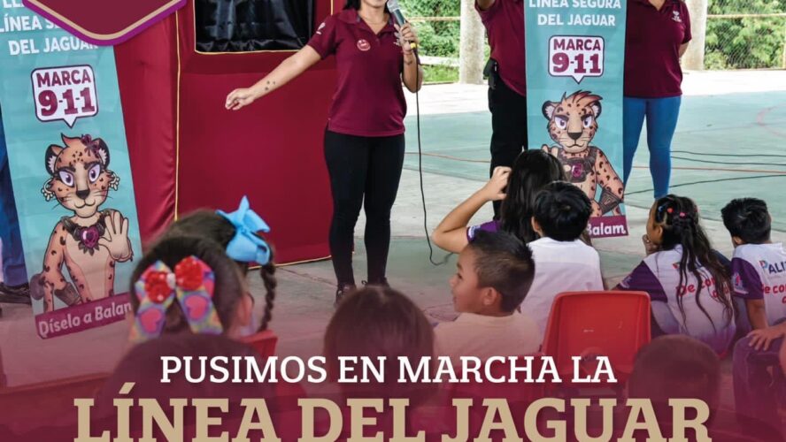 Pusimos en marcha la Línea del Jaguar para proteger niñas, niños y adolescentes