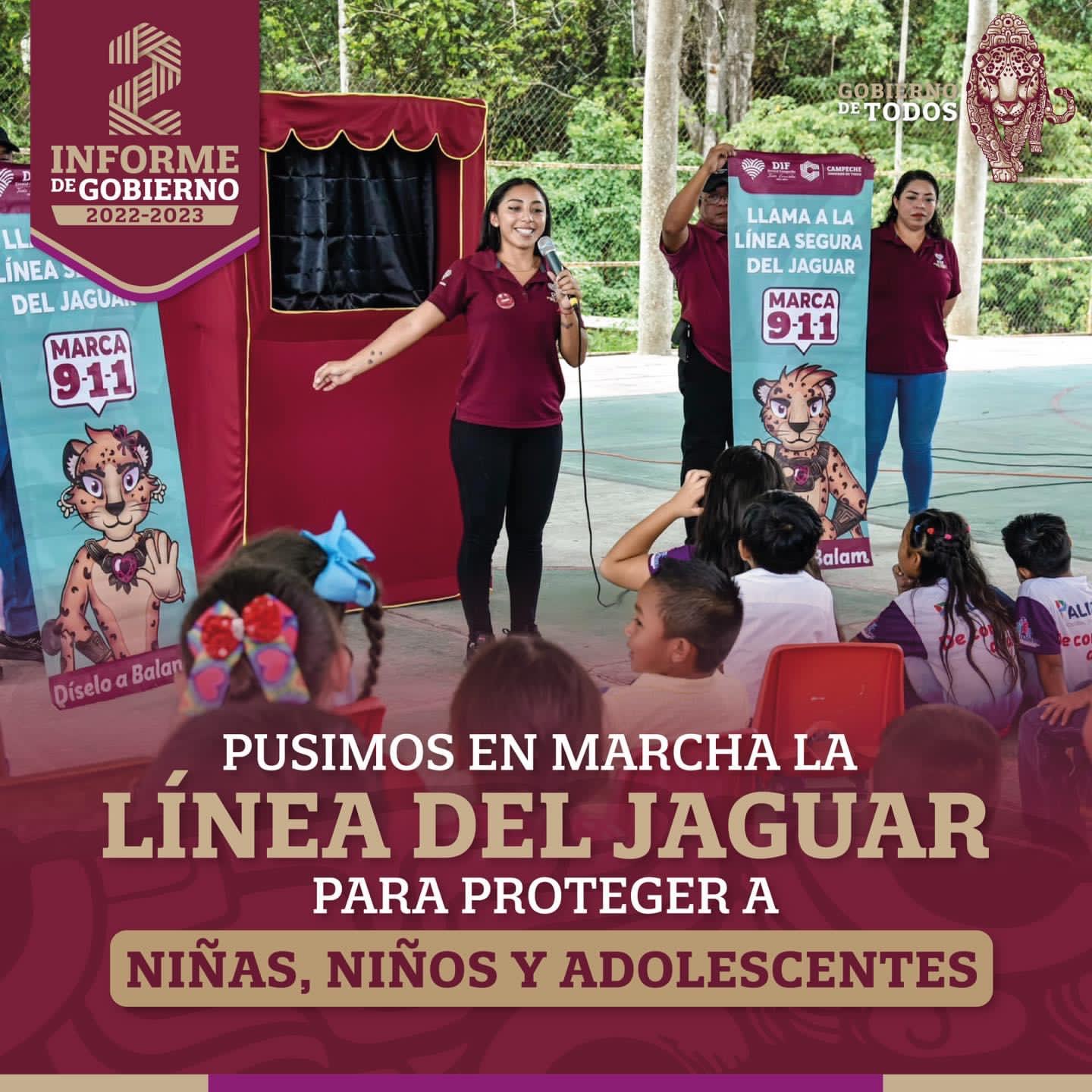 Pusimos en marcha la Línea del Jaguar para proteger niñas, niños y adolescentes