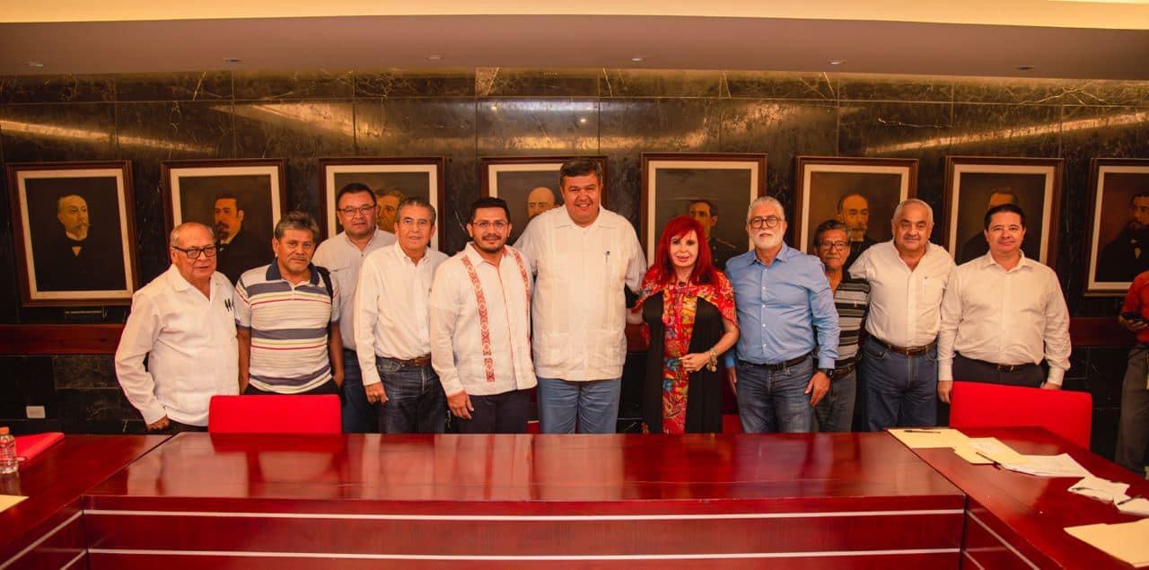 Reunión de trabajo con Octavio Aldama, titular de Conapesca