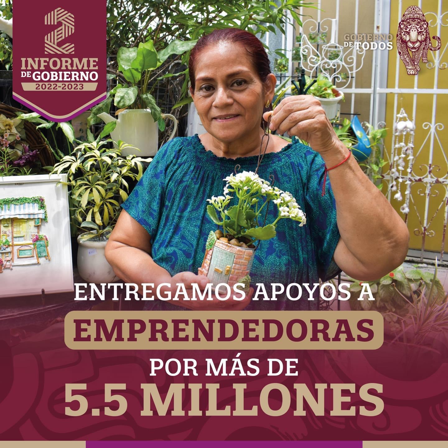 Entregamos apoyos a emprendedoras