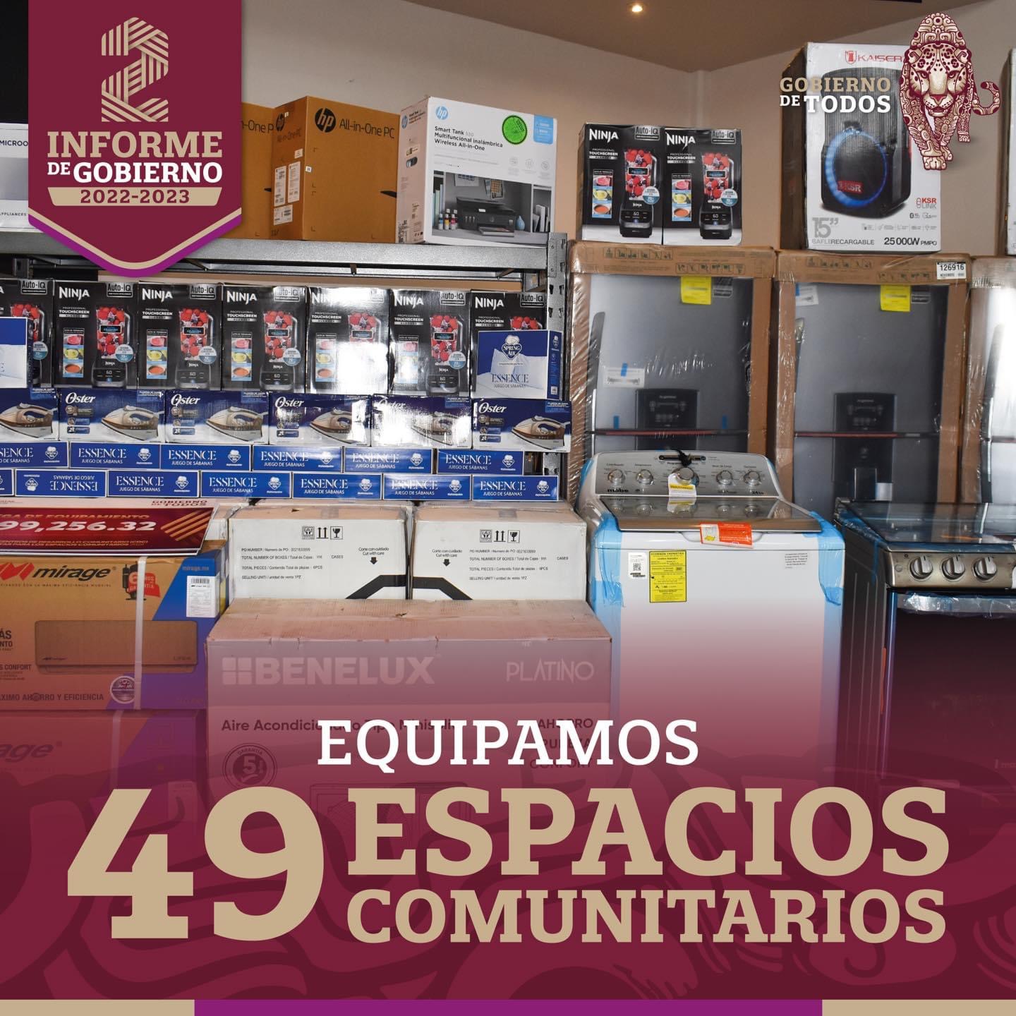 Equipamos 49 espacios comunitarios