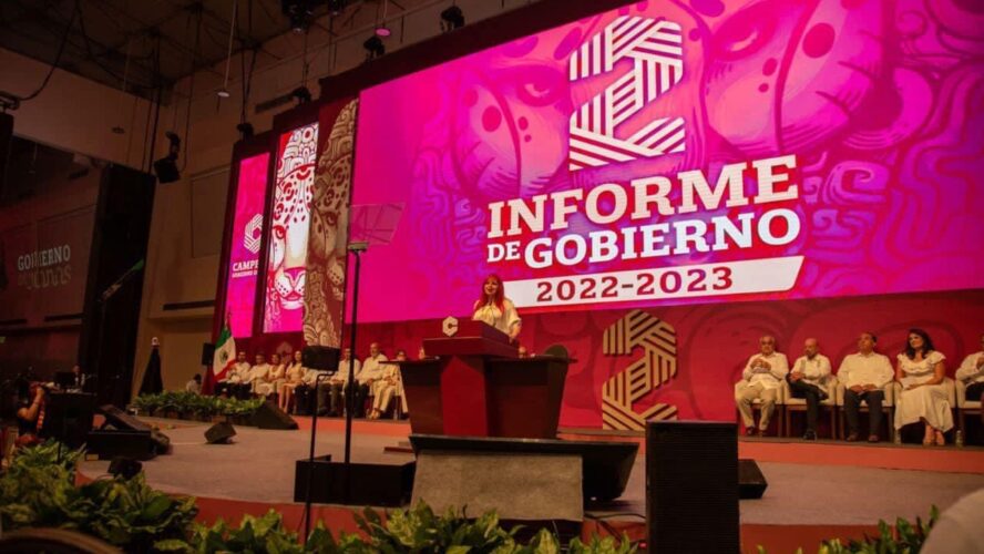 4 mil 200 asistentes y saldo blanco se registraron durante el mensaje del 2º Informe de Gobierno.