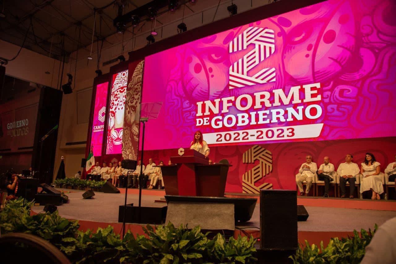 4 mil 200 asistentes y saldo blanco se registraron durante el mensaje del 2º Informe de Gobierno.