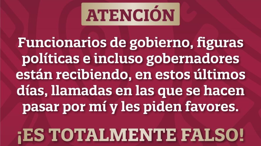 Llamadas que se hacen pasar por mi son falsas