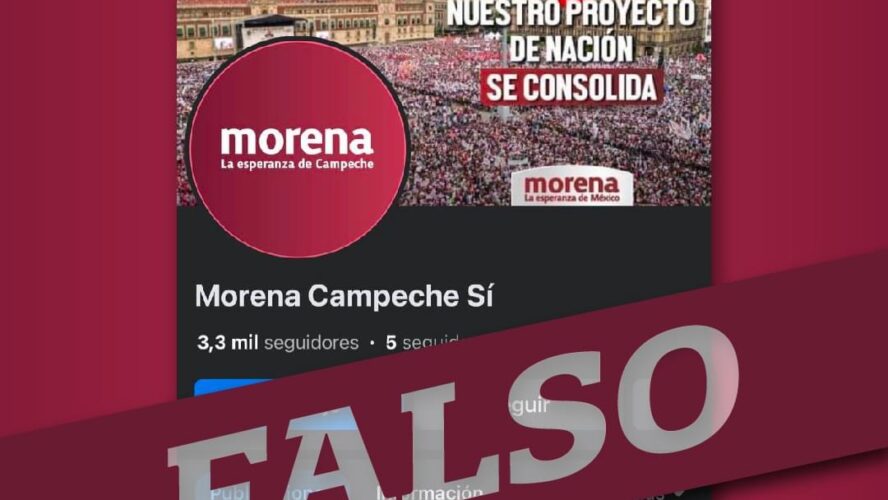 Página falsa de Morena