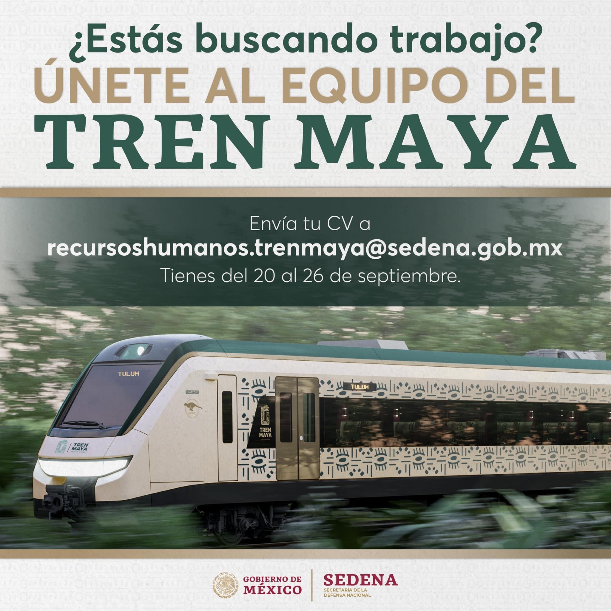 Únete al equipo del Tren Maya