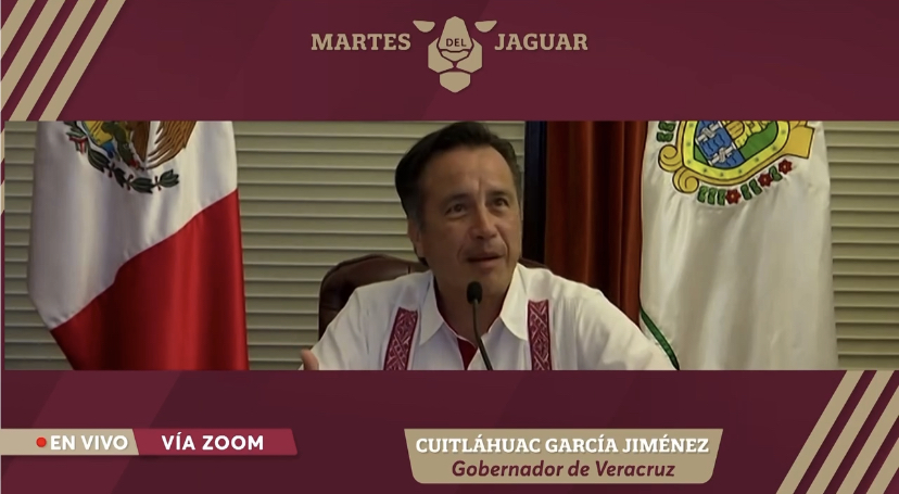 Videollamada del gobernador del hermoso estado de Veracruz