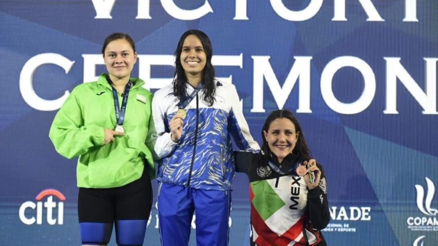 Deportista campechana gana medalla de plata en el Mundial de Paranatación