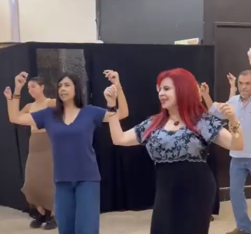 Ensayando para la Vaquería de hoy