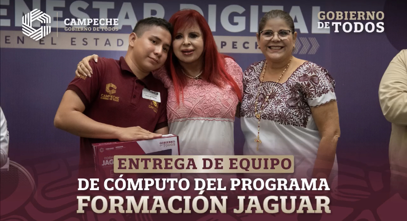 Entrega de equipo de cómputo del Programa Formación Jaguar