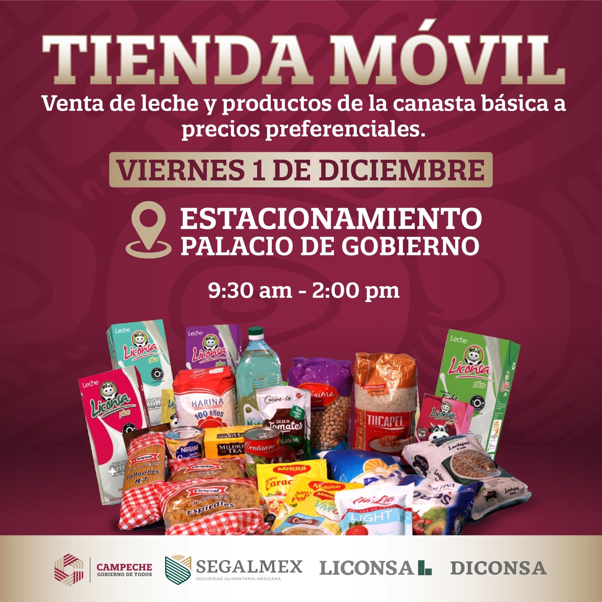 Tienda Móvil este 1 de diciembre