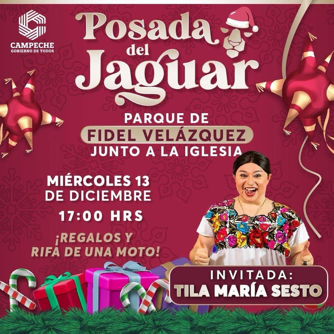 Asiste a la Posada del Jaguar hoy en Fidel Velázquez