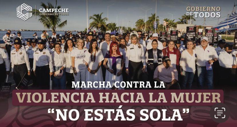 Marcha contra la violencia hacia la mujer “No estás sola”