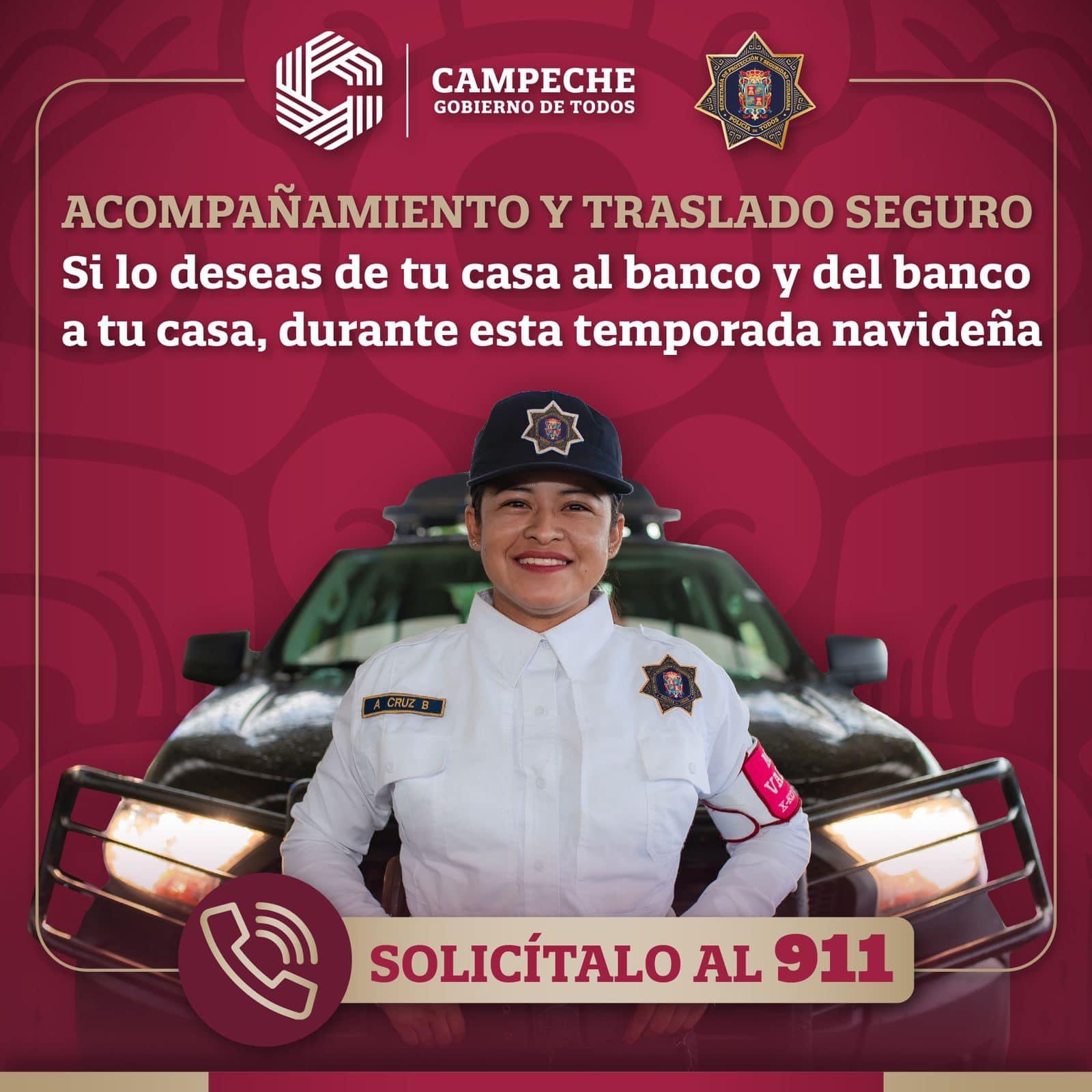 Policía Campeche trabaja por la seguridad de los campechanos