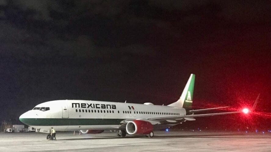 Vuelo de prueba de la empresa Mexicana