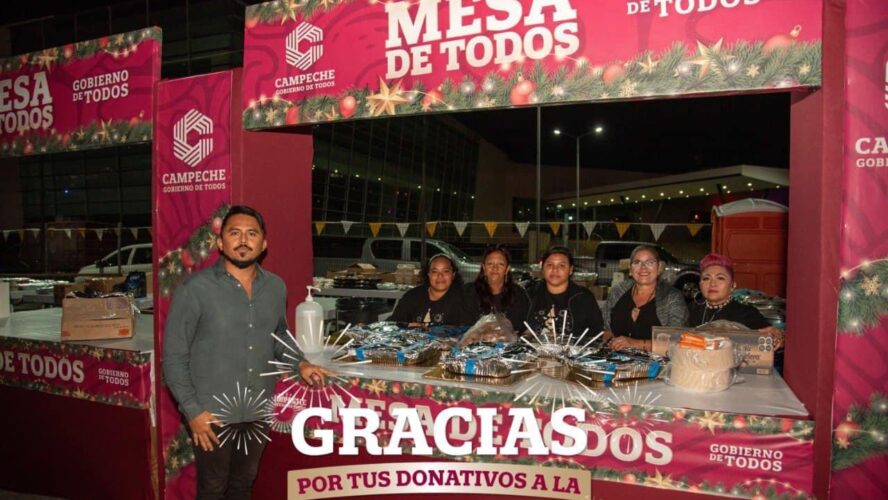 Gracias por tus donativos a la mesa de todos