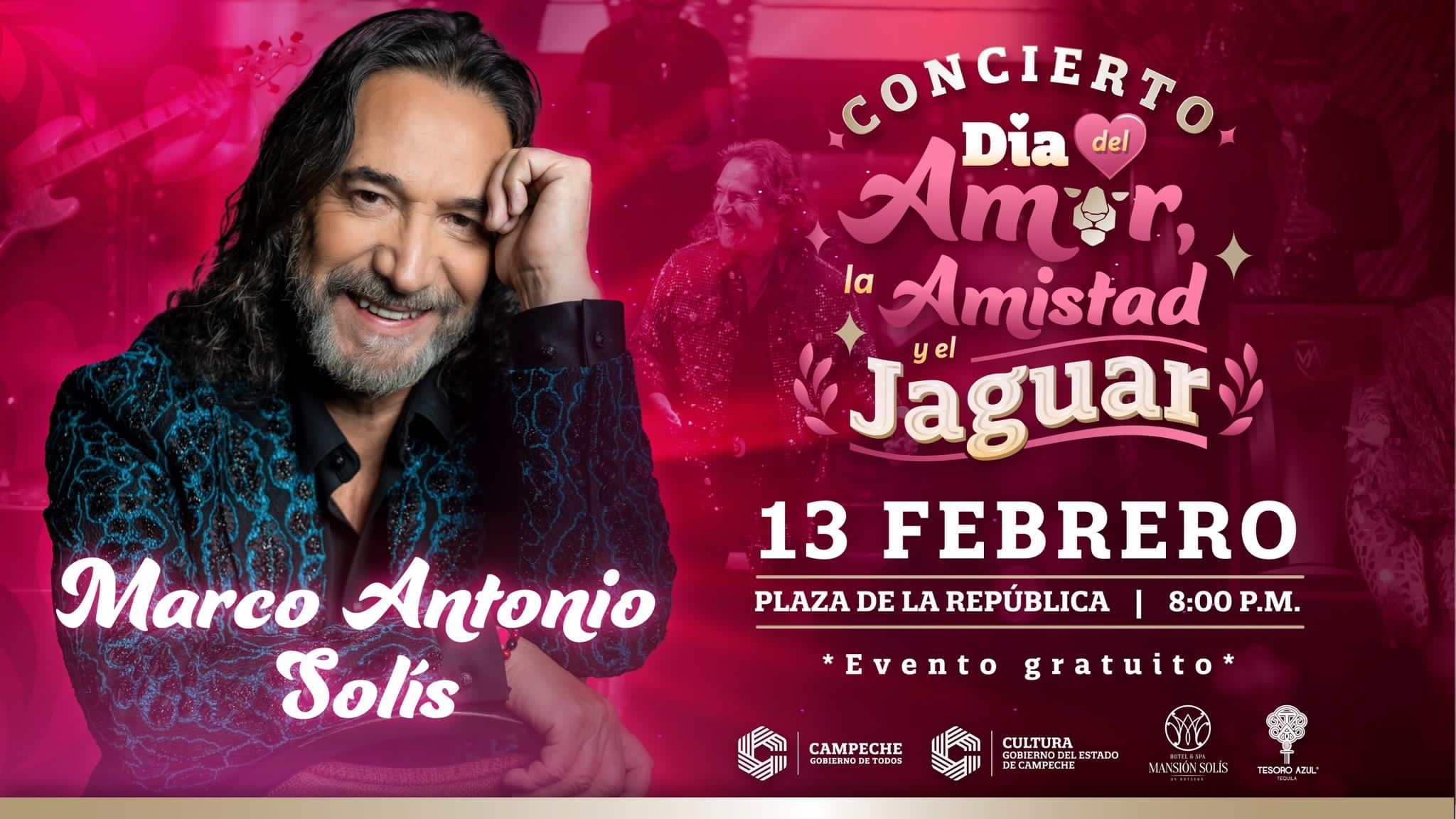 Marco Antonio Solís en concierto este 13 de febrero