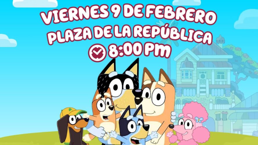 Tendremos show de Bluey este 9 de febrero