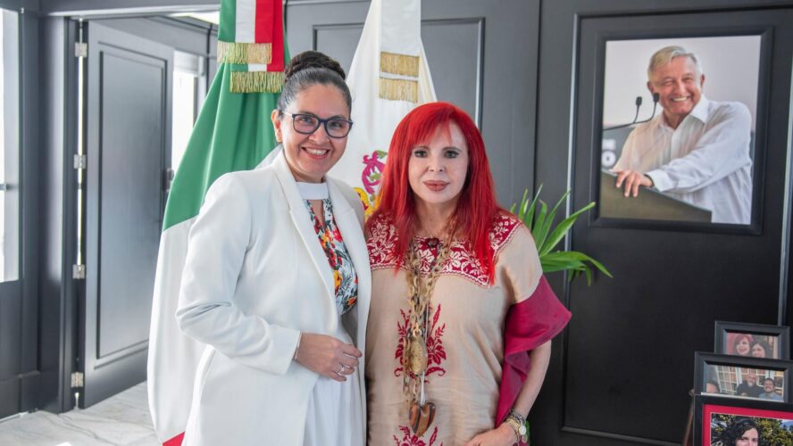 Reunión con la delegada del IMSS Campeche