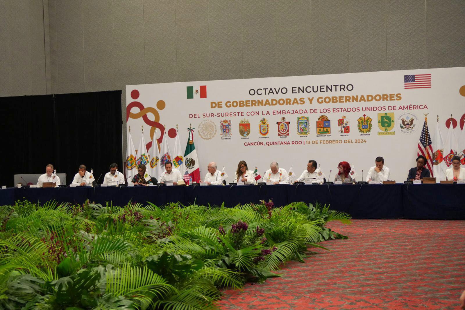 Octavo Encuentro de Gobernadoras y Gobernadores del Sur-Sureste con la Embajada de los Estados Unidos de América