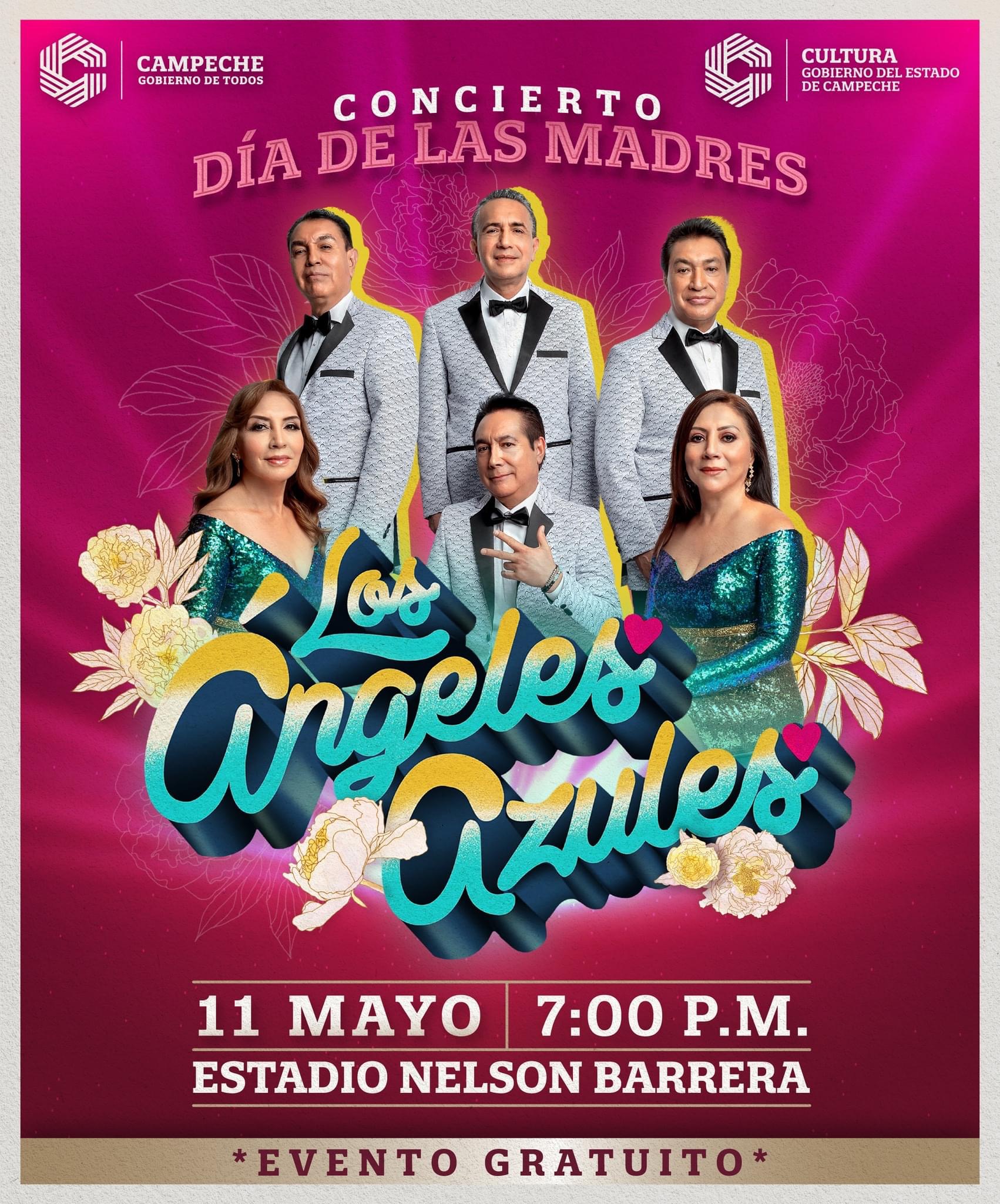 Tendremos concierto de los Ángeles Azules para festejar a las mamás en su día