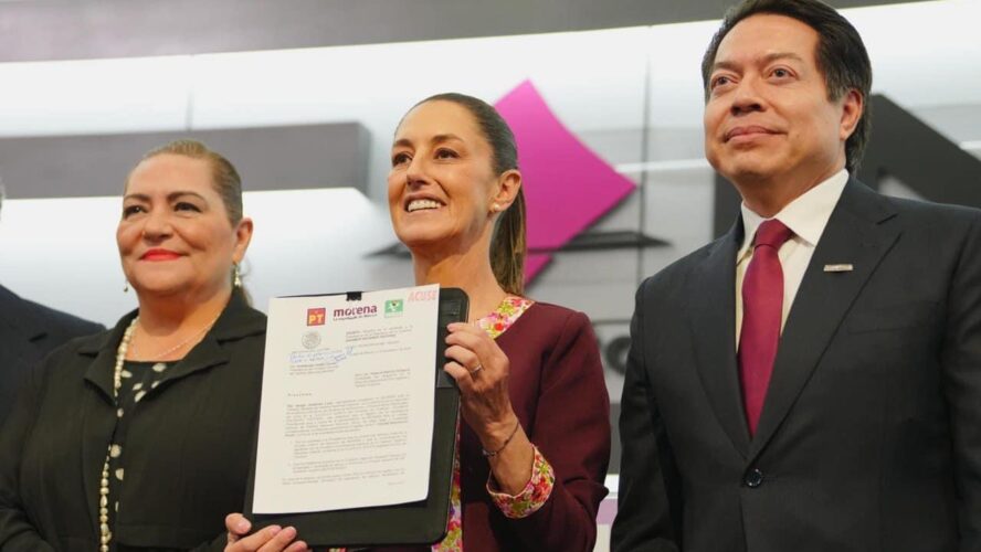 Claudia Sheinbaum se registró como candidata a la Presidencia de la República por nuestro movimiento