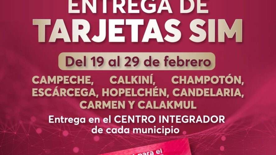 Se entregarán 12,500 tarjetas SIM de CFE Internet gracias al programa Conectividad para el Bienestar