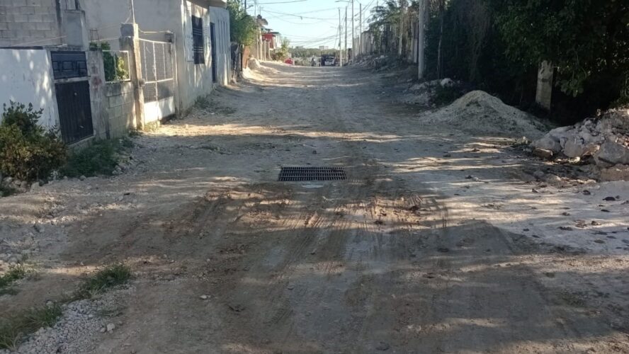 Drenaje pluvial en la calle Fernando Ortega Bernés