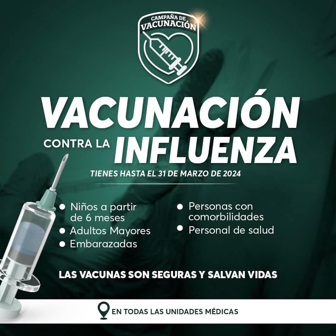 Aplícate la vacuna contra la influenza