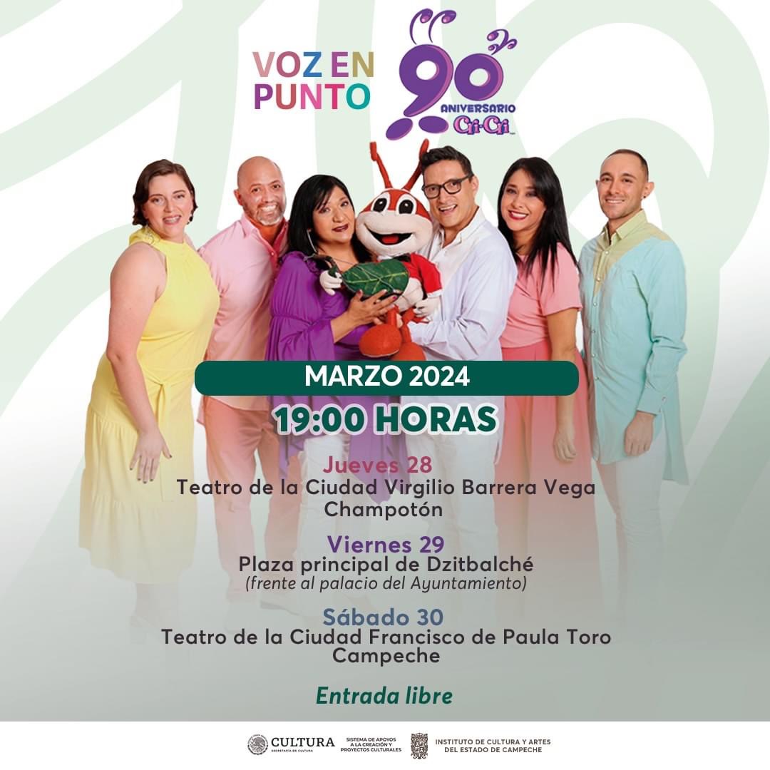 Se presentarán en Champotón, Voz en Punto