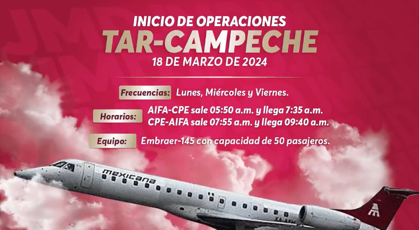 Mexicana de Aviación ampliará su oferta de vuelos con el convenio con la aerolínea TAR