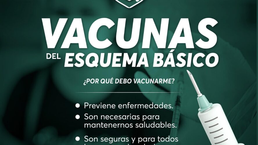 Acude a vacunarte para prevenir enfermedades