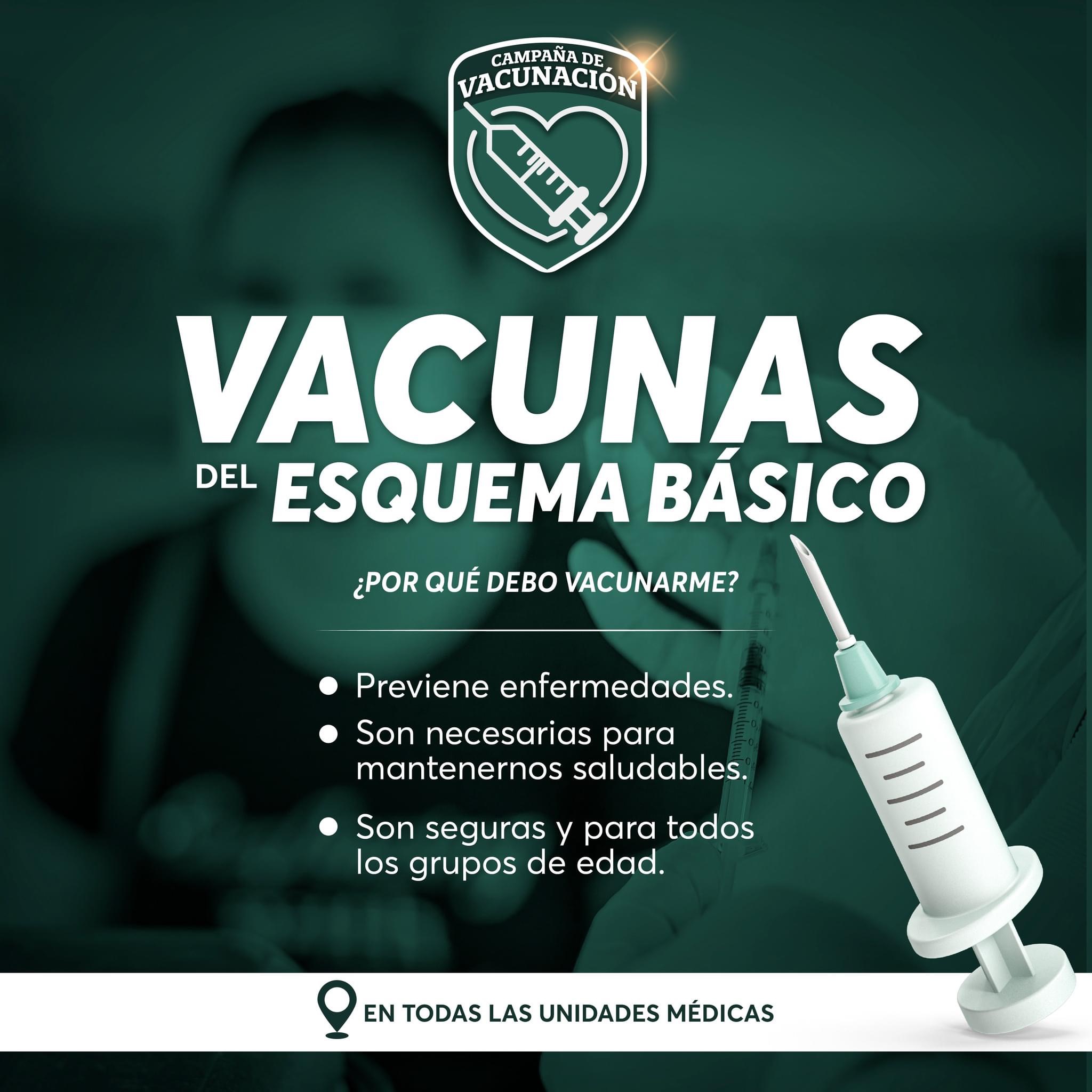 Acude a vacunarte para prevenir enfermedades