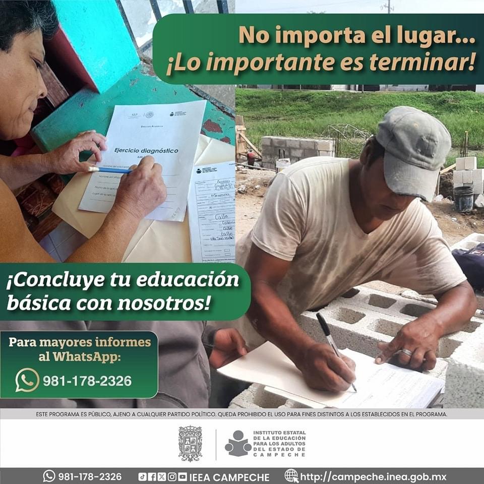 Concluye tu educación básica en el IEEA