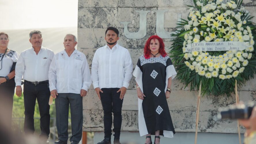 Ceremonia cívica conmemorativa del CCXVIII aniversario del natalicio de Benito Juárez