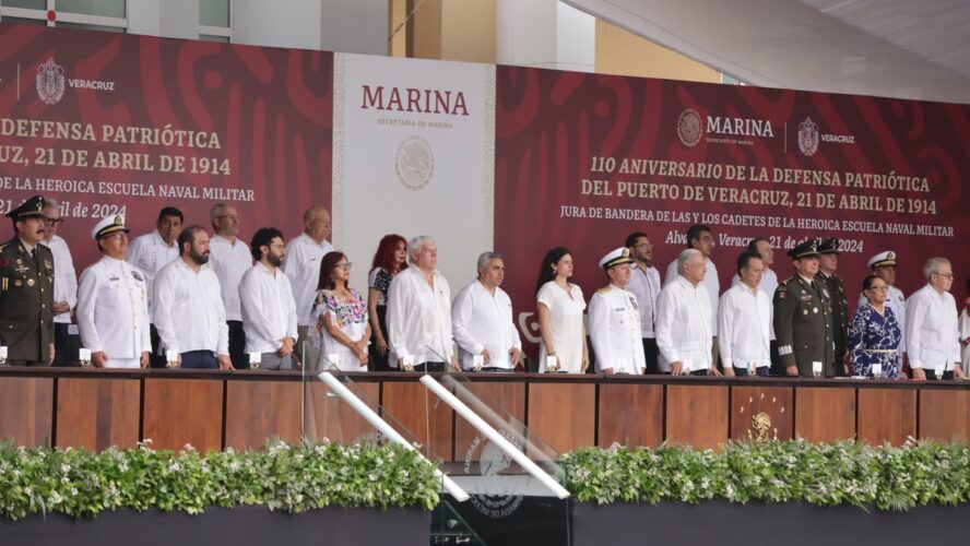 110 aniversario de la defensa del Puerto de Veracruz en la Heroica Escuela Naval Militar