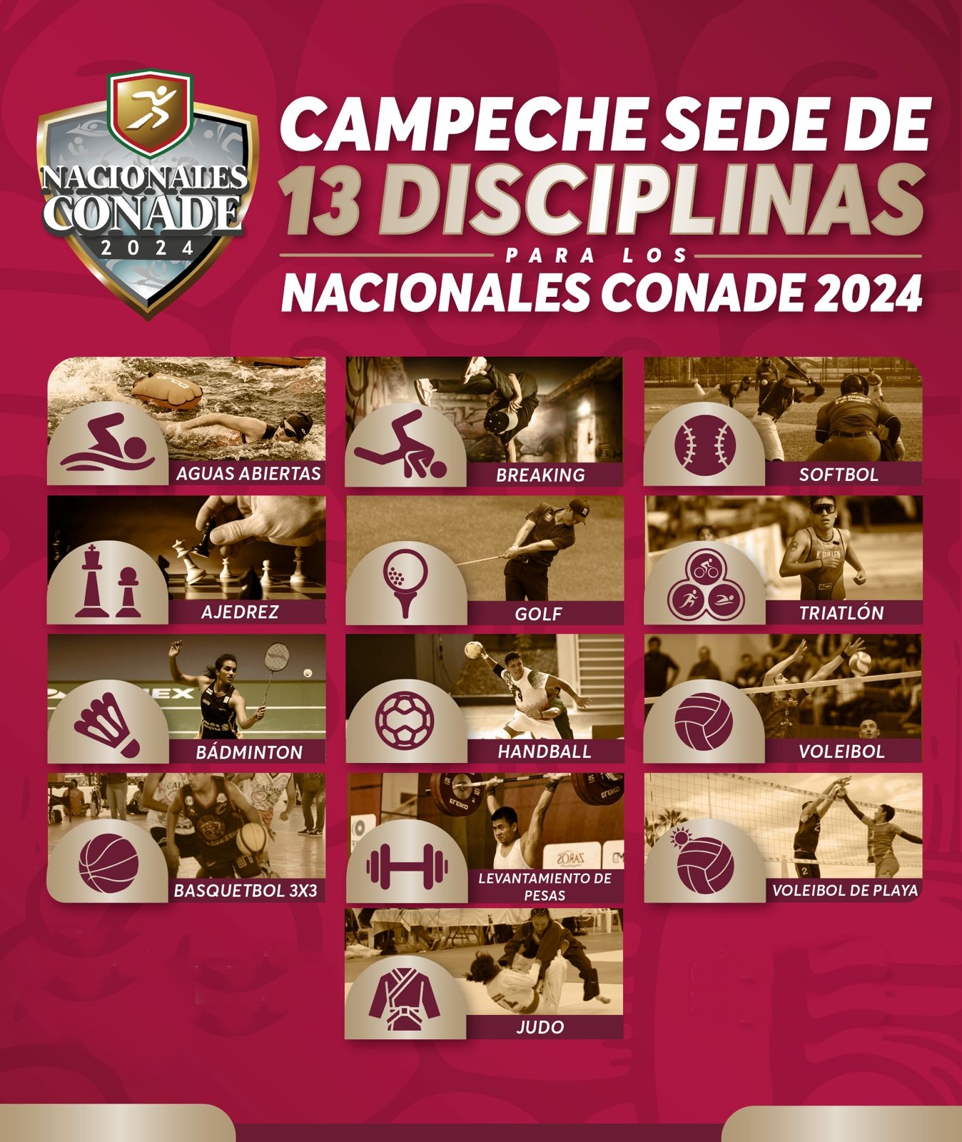 Campeche recibirá a más de 7 mil 500 deportistas