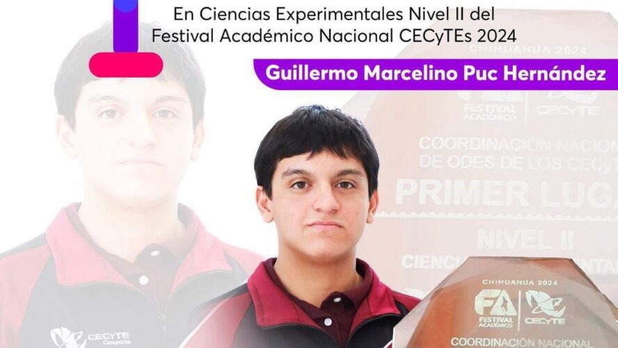 1er lugar en Ciencias Experimentales Nivel II del Festival Académico Nacional CECyTEs 2024