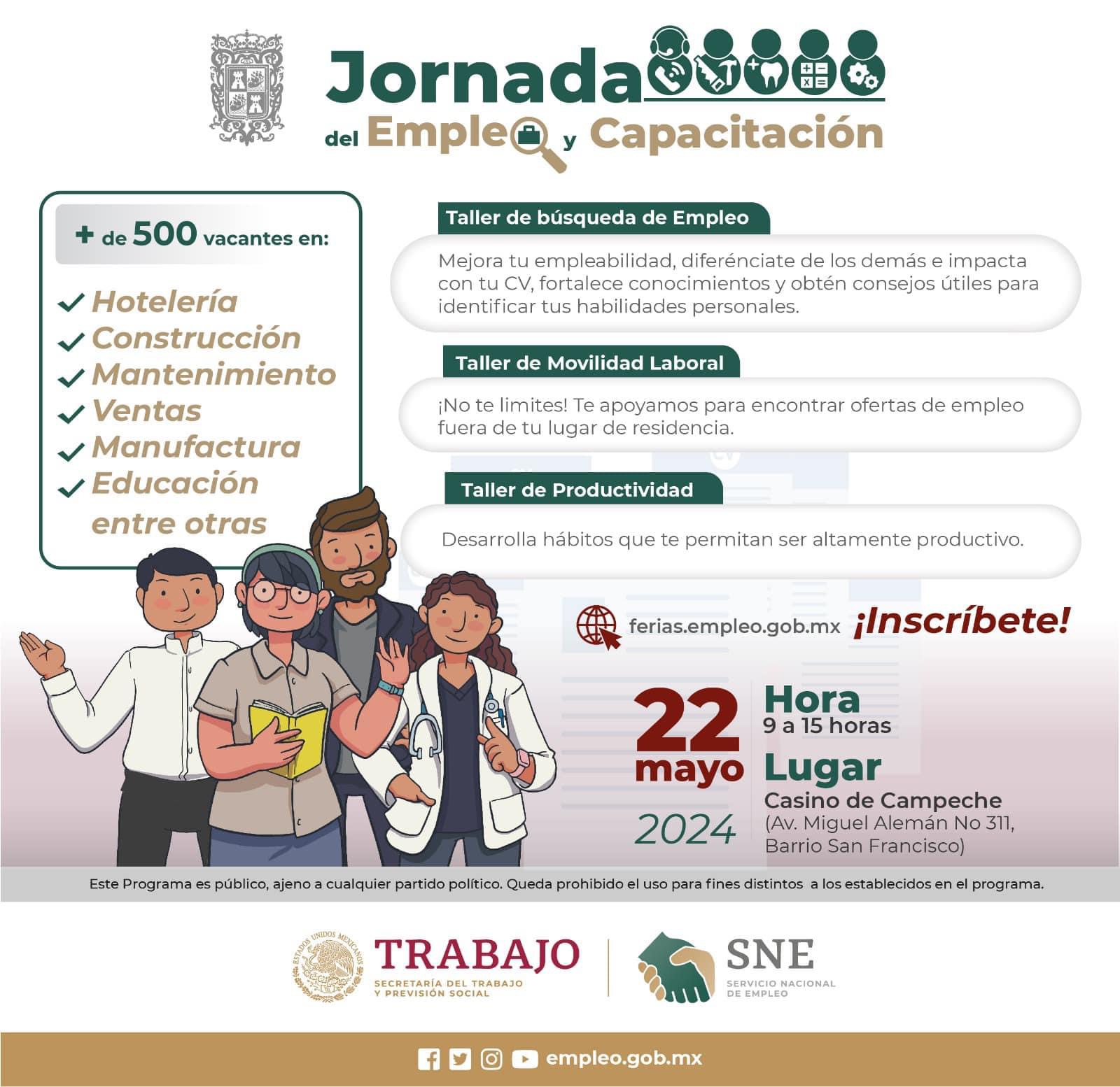 Este 22 de mayo tendremos la Jornada de Empleo y Capacitación