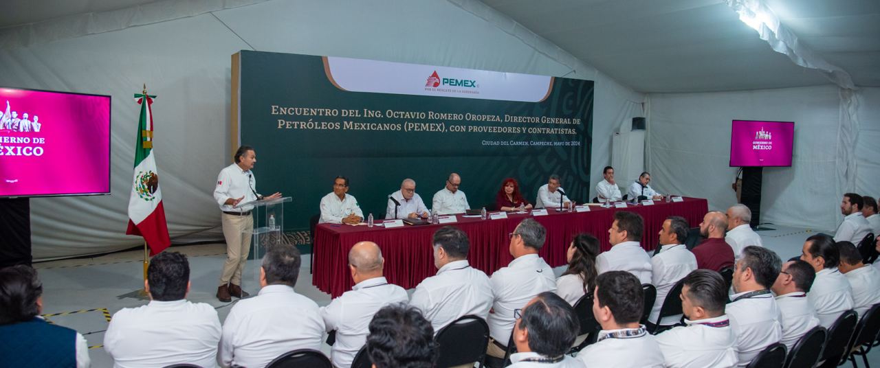 Reunión con empresarios y proveedores de Pemex